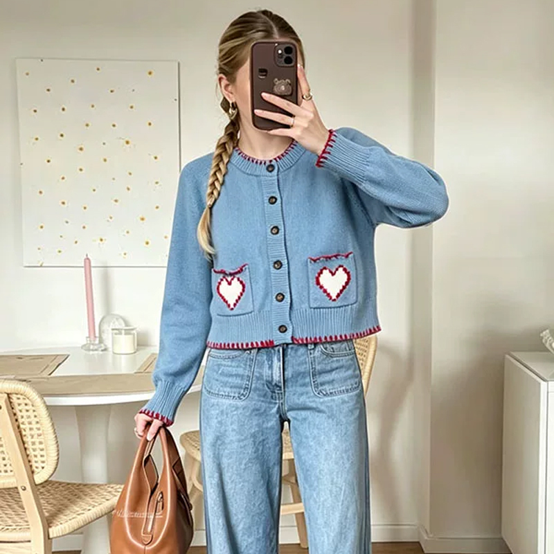 Beautiful! 100% Cotton, Combed Cotton Thread Pixel Heart Hand-Stitched Knitted Cardigan 26090917 Limited Time 20% off Beautiful! 100% Cotton, Combed Cotton Thread Pixel Heart Hand-Stitched Knitted Cardigan 26090917 Limited Time 20% off