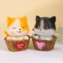 Anti-fall lucky cat deposit money pot can be saved for childrens savings pot adults use a money storage jar for birthday gifts for boys and girls