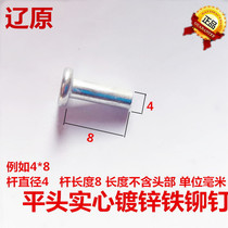 Solid iron rivet galvanized rivet ventilation duct with iron rivet flat head knockout type rivet GB109