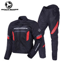 ROCK BIKER racing four seasons anti-fall reflective motorcycle riding suit suit mens summer off-road rally motorcycle