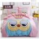 Một gia đình bốn bông giường bông trải giường chăn phim hoạt hình 4 đúp 1.8m1.5m 2,0 m đám cưới đơn giản - Bộ đồ giường bốn mảnh