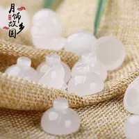 Из белого нефрита, белый, 17mm