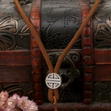 芊雅 Подвеска, ремешок, ожерелье из шнура подходит для мужчин и женщин, серебро 925 пробы, простой и элегантный дизайн