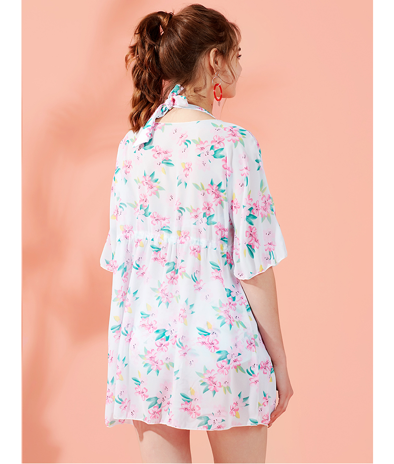 Bodypops hoa tươi dễ thương gợi cảm mùa xuân nóng bỏng áo tắm ba mảnh bikini ba điểm giảm béo - Bộ đồ bơi hai mảnh bikini 2 mảnh màu đen