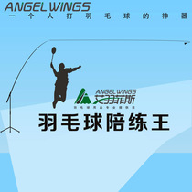 Ai Yu Feis badminton sparring king portable badminton serve machine Sparring device Qiaofa force training