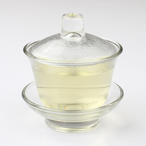 Sales are cheap to sell 9 9 yuan high temperature resistant glass three only cover bowl single Kung Fu tea bowl brief Chinese creativity