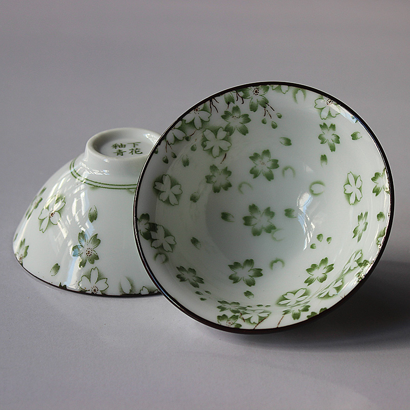 Tea Cup Ceramic Suit Home Retro Day Style Single Master's Cup Bucket Hat Creative upscale personality Big number handling price