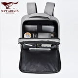 Septwolves, мужской ноутбук для отдыха, универсальная сумка, вместительный и большой школьный рюкзак для школьников, бизнес-версия, ткань оксфорд