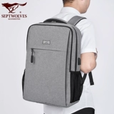 Septwolves, мужской ноутбук для отдыха, универсальная сумка, вместительный и большой школьный рюкзак для школьников, бизнес-версия, ткань оксфорд