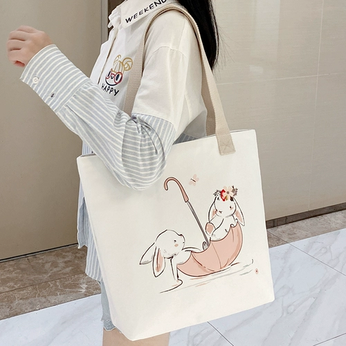 Шоппер, портативный вместительный и большой тканевый мешок, портфель, сумка на одно плечо, для средней школы