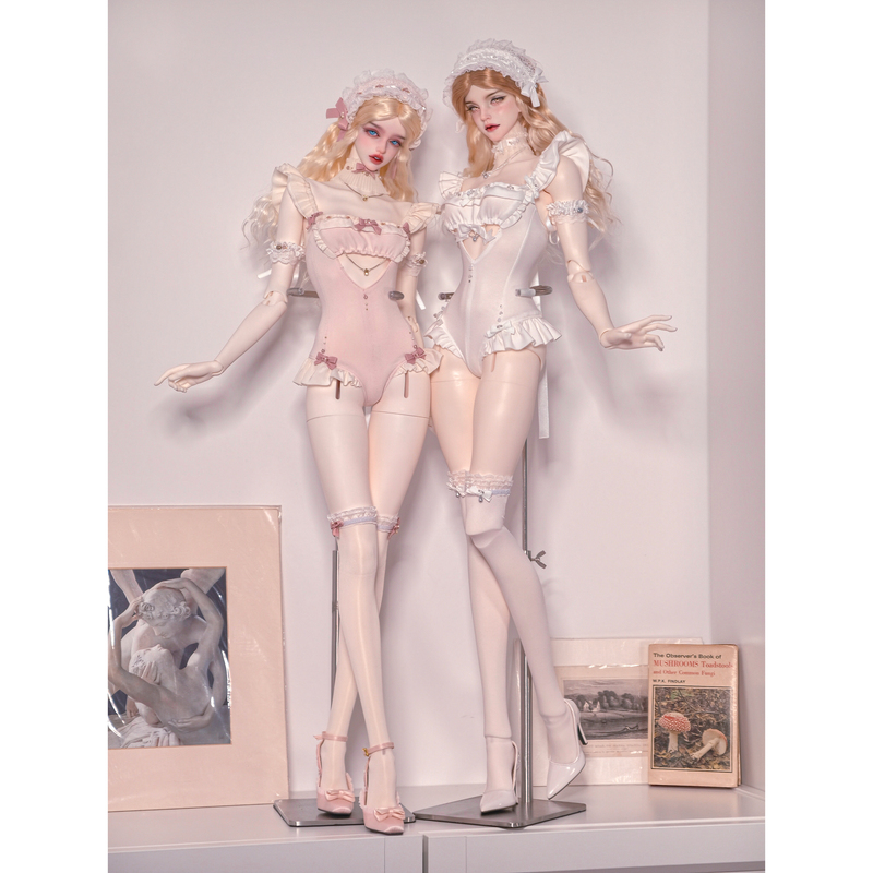Neli Bjd Doll Clothes Three-Piece Set, Senbonzakura Doll Clothes Set, Lolita Doll Clothes, Suitable for 62-68 Size Dolls