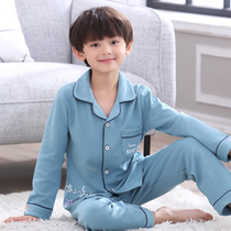 Boys pajamas spring and autumn cotton long sleeve childrens pajamas boys summer thin medium-size child Baby Home clothing set