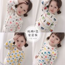 Autumn Children Baby car cotton high waist Belly Belly home clothing autumn clothes autumn pants baby cartoon underwear set