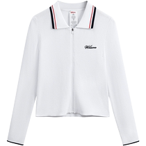 Wilson Wilson official 24 spring new womens CARDIGAN college style sports braided cardigan jacket