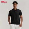 Wilson Official Summer Men's Sports Fly-Knit Technology Skin-Friendly Soft Tennis Knit Short-Sleeve Polo
