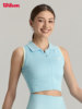 Wilson Official Summer Women's Seamless One-Piece Woven Sports Slim-Fit Stretch Tennis Vest