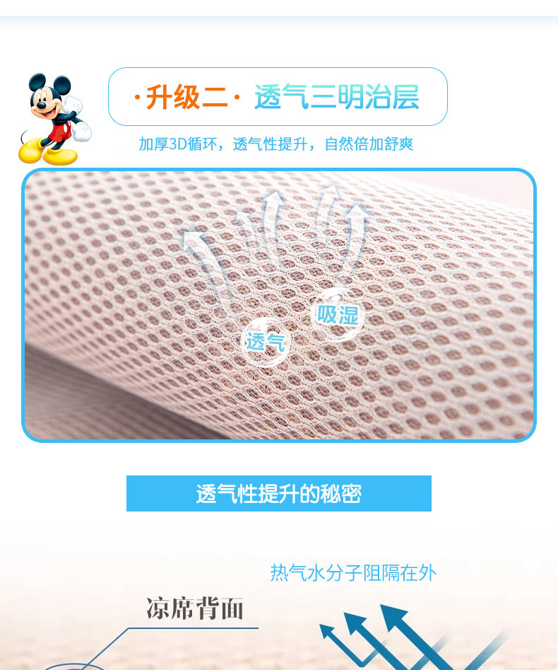 Disney lụa băng phim hoạt hình ba mảnh mat mùa hè 1.5m1.8 mét trẻ em 1,2 triệu người điều tấm mat - Thảm mùa hè giá chiếu điều hòa thông minh