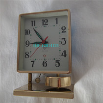 White Pigeon brand mechanical alarm clock All copper movement Nostalgic collection horseshoe watch