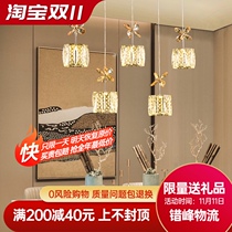 led lamps light luxury dining hall lamp chandelier modern simple three-headed post-modern creative lamp personality bar Crystal Light