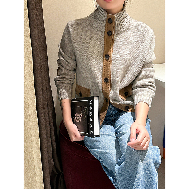 Big Fruit Store New Product [Lp Orion Suede Cardigan] Par*Sville Pilot Hot Cocoa Cashmere