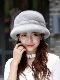 Mink Fur Hat for Middle-Aged and Elderly Women, Winter Full Mink Fur Ear Protection, Warm Winter Mother's Mink Fur Fisherman Hat