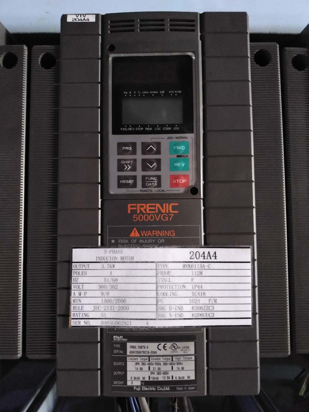 Disassembly Fuji FRN3.7VG7S-4 3.7KW 380V 9 new quality assurance negotiation price