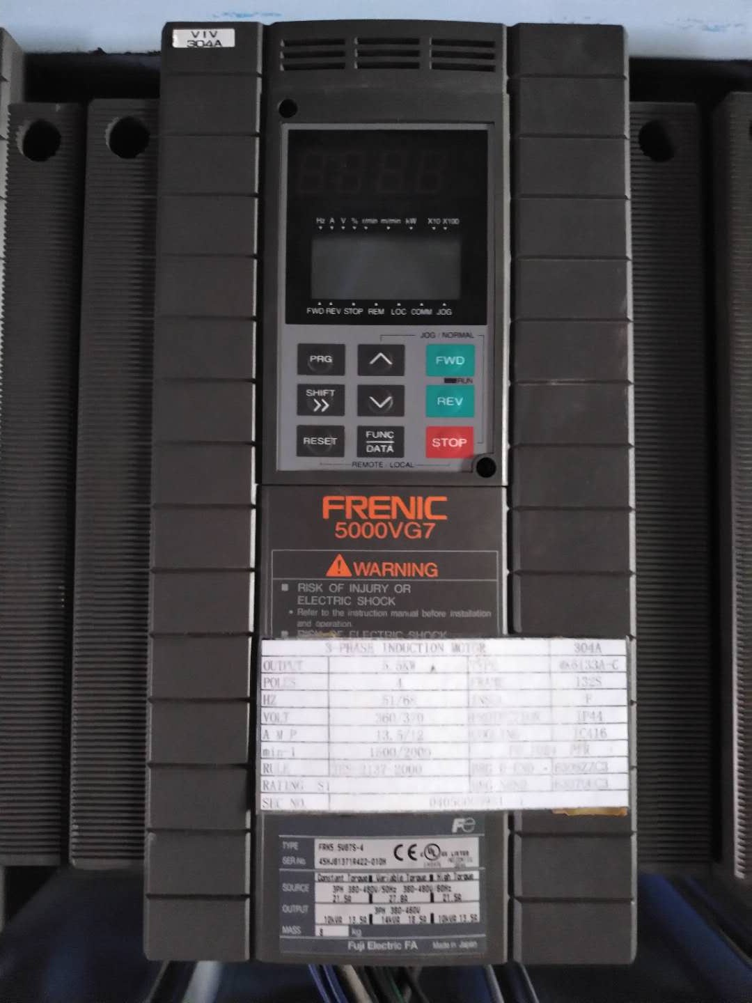 Unassembled Fuji FRN5 5VG7S-4 9 to be new 5 5KW Quality assurance bargaining has not been repaired