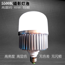 Public photography bulb 60W 5500K online shop shooting white light LED studio light video still life portrait