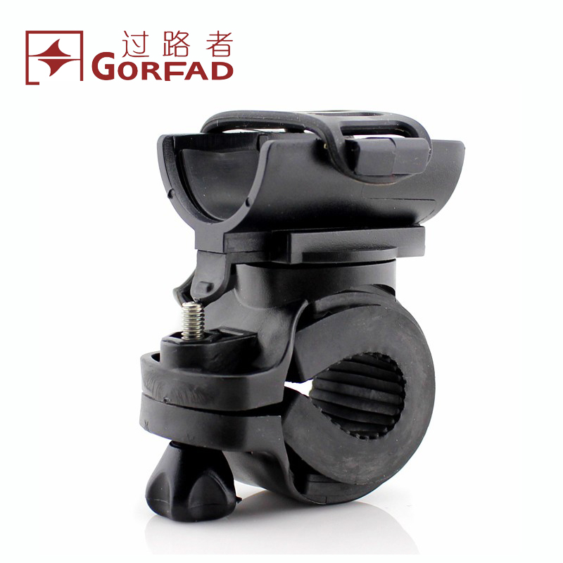 Fourth generation flashlight lamp hanger 360 degrees Swivel Bike Light Clip Climbing Car Accessories Night Riding Bike Light Clips