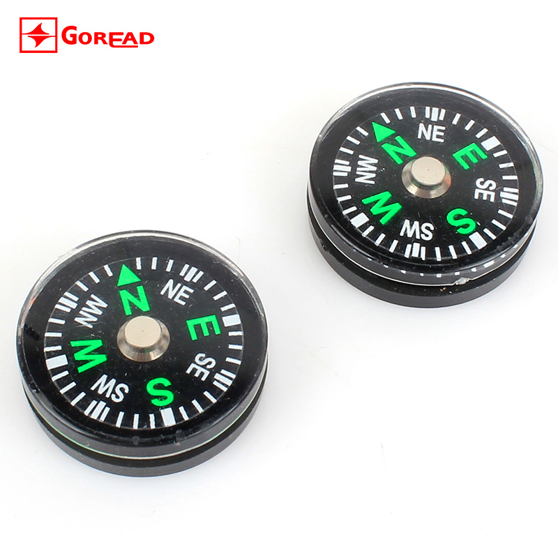 Outdoor mountaineering camping compass compass luminous small 20mm mineral oil mini compass compass