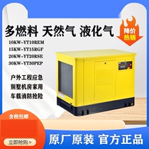 Natural gas generator multi-fuel natural liquefied gas gasoline generator 15RSE 20 25KW 35RGF