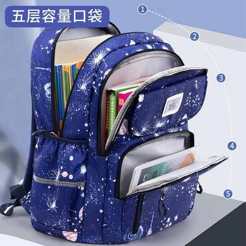 Школьный рюкзак, сверхлегкая сумка через плечо со сниженной нагрузкой, защита позвоночника, надевается на плечо