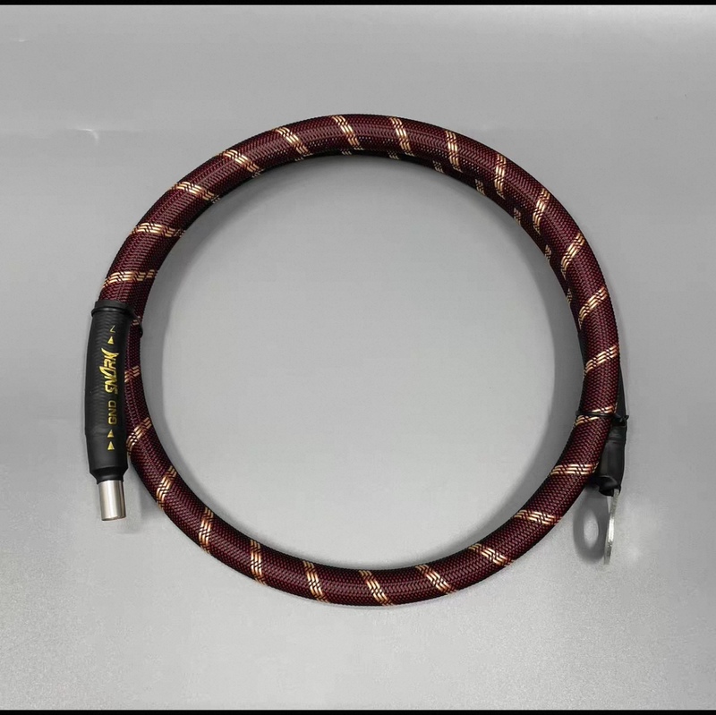 No. 2 Ground Wire, Car Audio Amplifier, Subwoofer, Power Cord with Mesh and Shielding 34 Square Meters