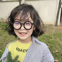 New Frosted Children sun glasses girls styling decorative glasses baby goggles children flat glasses