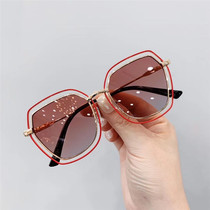 New big frame children sun glasses fashion polygon sunglasses trend personality baby glasses UV glasses