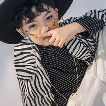 New childrens chain styling online red glasses fashion tide to take the stage