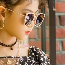 Children sunglasses girl sunglasses cute baby big frame sunglasses fashion foreign air girl sunscreen tide