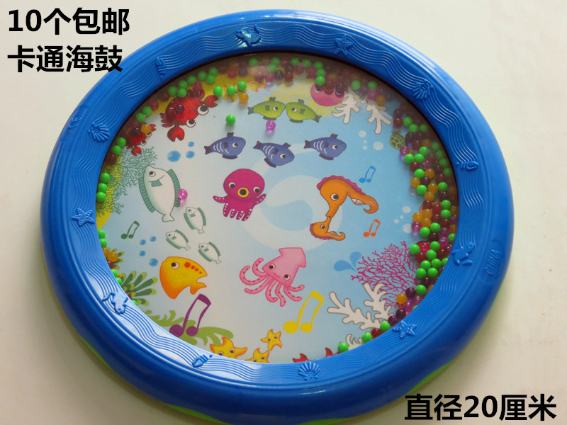 GYMBOREE Golden Baby Đồ chơi với giáo dục sớm nhạc cụ trống biển sóng trống hoạt hình sóng trống trống chơi đồ dùng dạy học - Đồ chơi nhạc cụ cho trẻ em đồ chơi nhạc cụ cho bé