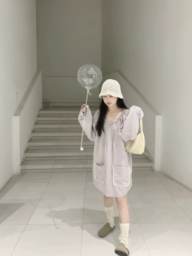 Laori Taro Winning Girl Cotton Maxian Cotton Win -Коттон Платье Грейс Свободная юбка