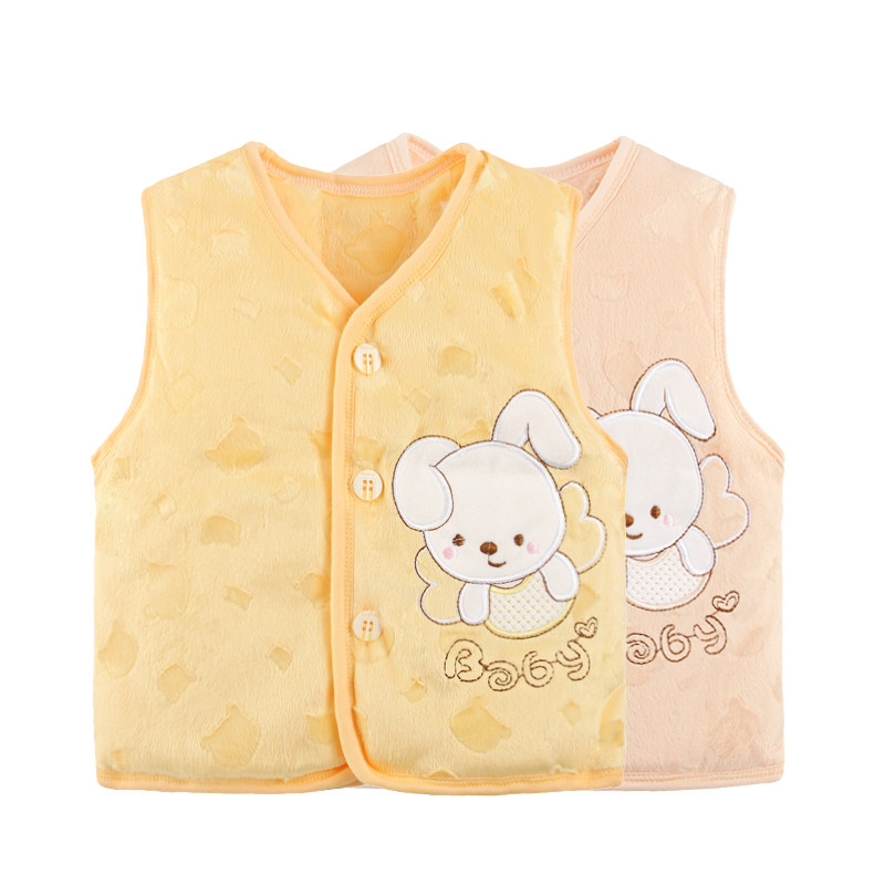 Baby vest autumn and winter warm boys and girls baby vest newborn quilted vest small jacket 0-1 years old