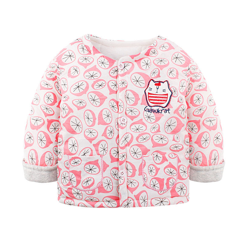 Baby cotton cotton clothes autumn and winter boys and girls baby warm cotton clothes newborn thickened cotton jacket 0-1-2-3 years old