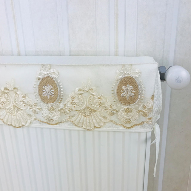 ການປົກຫຸ້ມຂອງຝຸ່ນ Radiator lace embroidered cover heating dust-proof anti-blackening cover old-fashioned radiator decorative cover