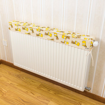 Radiator cover Pastoral heating cover cover cloth Old-fashioned heating cover fabric dust cover decoration(white Simpson)