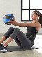 Double-ear handle rubber medicine ball gym gravity wall ball 3/5 kg MedicineBall private classroom equipment