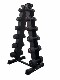 Triangular Rubber-Coated Integrated Dumbbells 1~10kg, Set of Ten Pairs for Personal Training, Gym, and Home Use, with Dumbbell Rack Set and Delivery to Your Door