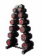 Yuxin Round-Head Rubber Pev Dumbbell Rack Set Combination for Men's Dormitory Home Fitness and Body Shaping Studio Dumbbells