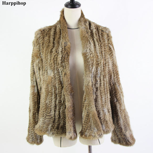 ລະດູໃບໄມ້ຫຼົ່ນແລະລະດູໜາວປີ 2020 ແບບໃໝ່ຂອງເກົາຫຼີດ້ວຍມືແບບເຂົ້າລະຫັດ Woven Rabbit Fur Jacket Women's Short Slim Fur Jacket
