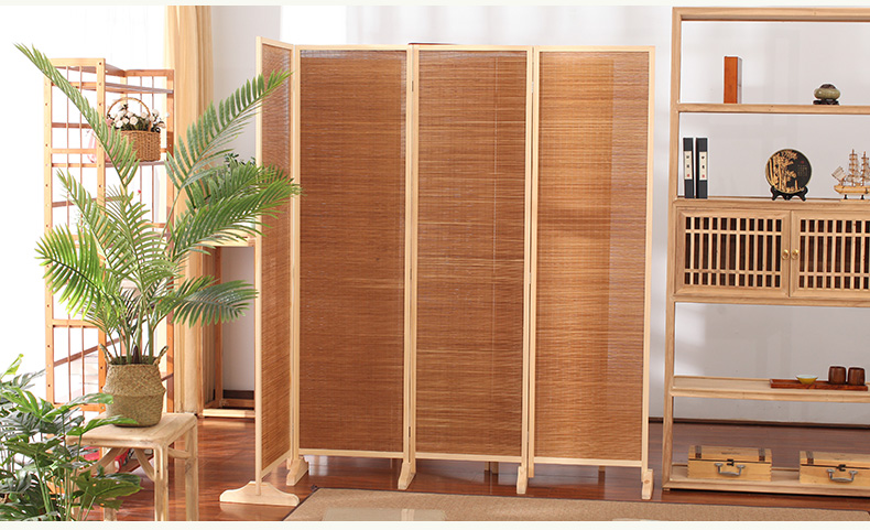 Trung Quốc mới Zen phân vùng màn hình phòng trà đơn giản di động màn hình gấp khách sạn câu lạc bộ khách sạn tre nghệ thuật cửa gỗ - Màn hình / Cửa sổ tấm bình phong bằng vải