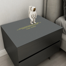 Bedroom bedside table mat cover cloth waterproof and anti-hot Nordic light luxury tablecloth pvc coffee table table mat leather dust cover