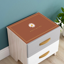 Leather bedside table mat kitchen porch cabinet mat modern household side cabinet cover waterproof and oil-proof small cabinet table mat